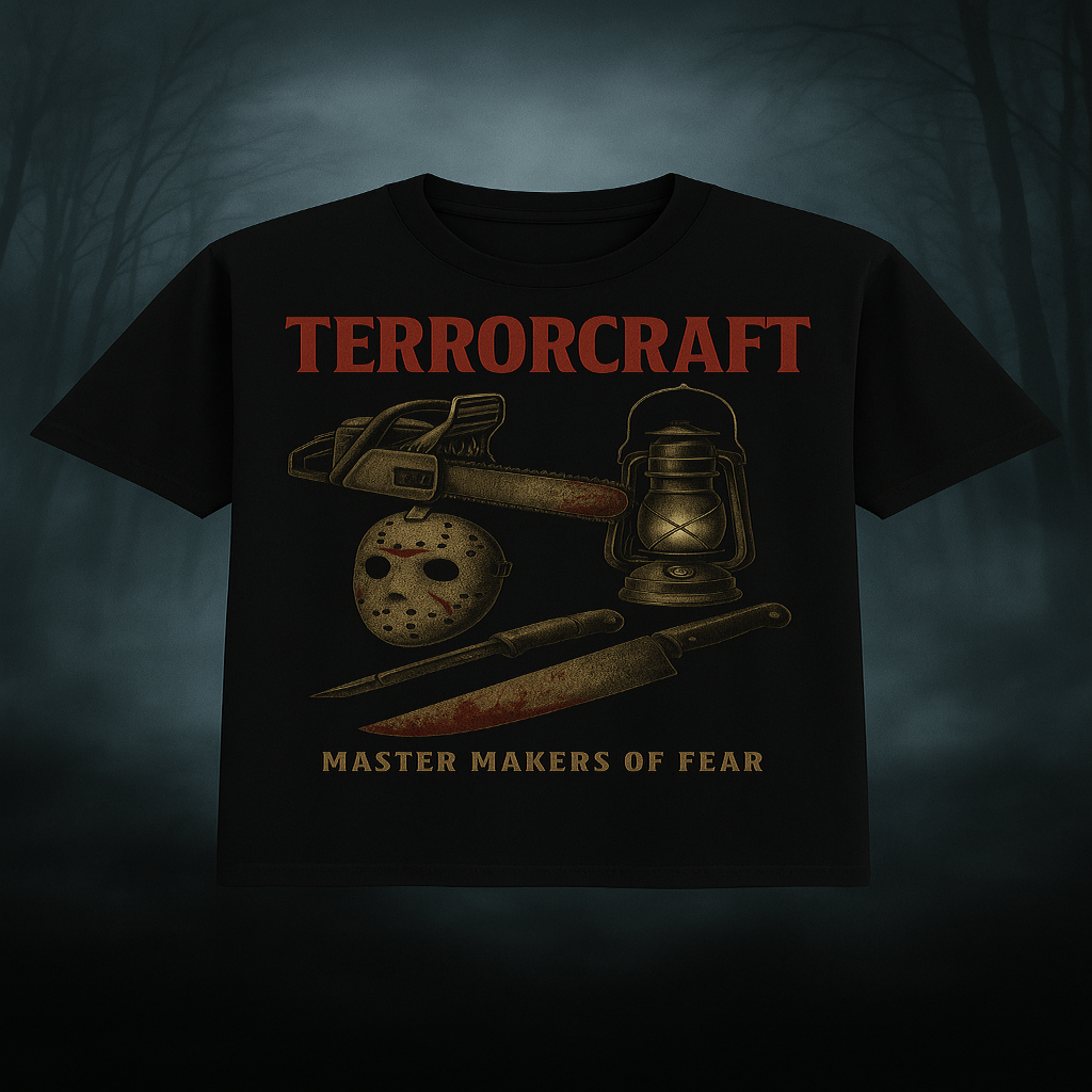 TerrorCraft Classic Horror Collection β Premium Graphic Tees